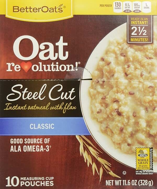 MOM Brands Better Oats Revolution Steel Cut, Classic, 11.6 Ounce - Product Image
