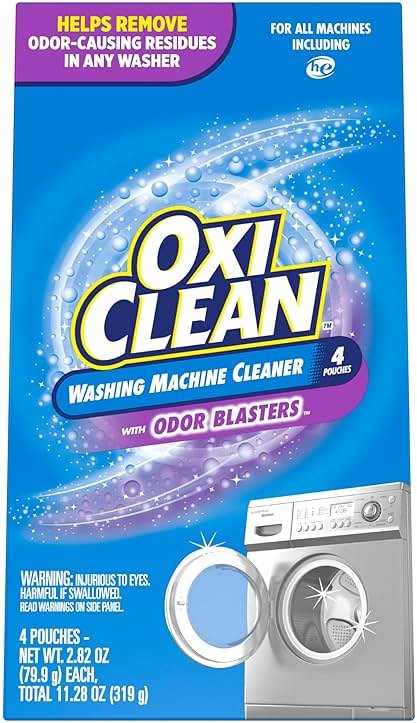 OxiClean Washing Machine Cleaner with Odor Blasters, 4 Count - Product Image