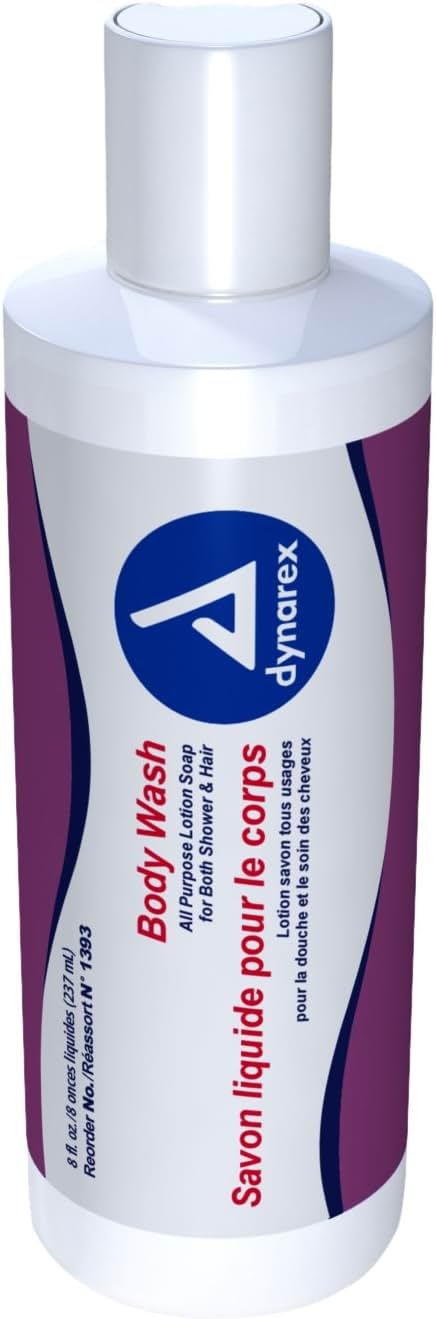 Dynarex All Purpose Shampoo and Body Wash, 8 Ounce - Product Image