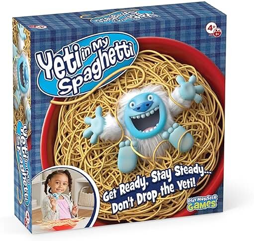 Yeti in My Spaghetti Board Game – Kids Games, Family Game, Multi-Player, Board Games for Family Night, Preschool Toys, Hand-Eye-Coordination Game, Don’t Drop Yeti, Ages 4+ - Product Image