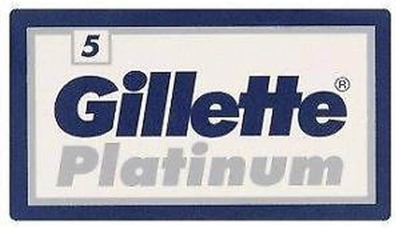 25 GILLETTE Platinum Double Edge Razor Blades Made in Russia - Product Image