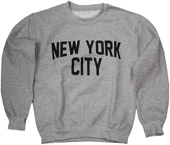 New York City Sweatshirt Screenprinted Adult NYC Lennon Shirt - Product Image
