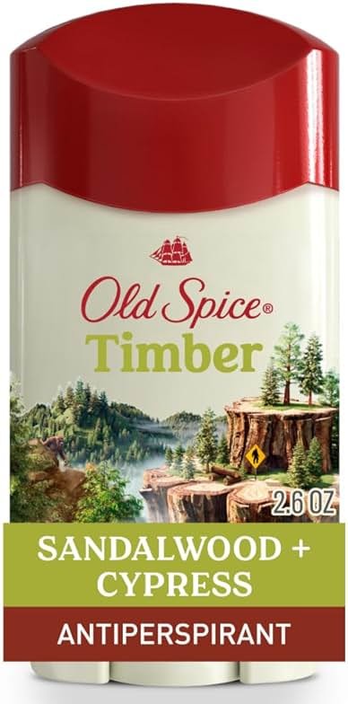 Old Spice Dry Feel Antiperspirant Deodorant for Men, 24/7 Freshness, 24/7 Sweat & Odor Protection, Gentle on Skin with Skin Conditioners, Timber with Sandalwood + Cypress Scent, 2.6 oz - Product Image