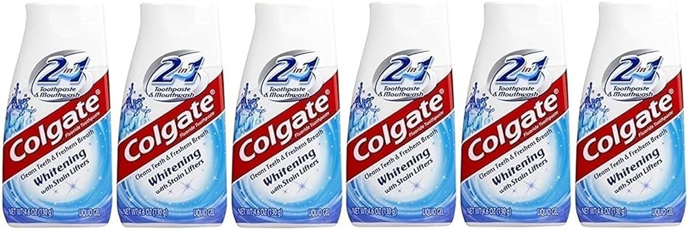 Colgate 2-in-1 Whitening With Stain Lifters Toothpaste 4.60 Oz (6 Packs) - Product Image