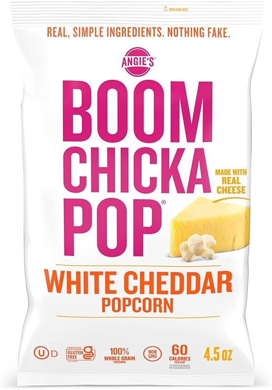 Angie's BOOMCHICKAPOP White Cheddar Popcorn, 4.5 oz. - Product Image