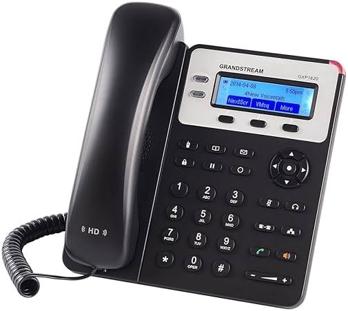 Grandstream GXP1620 IP Phone | 2 Lines, 2 SIP Accounts | 2.9-Inch LCD Display | Dual-Port 10/100 Ethernet - Product Image