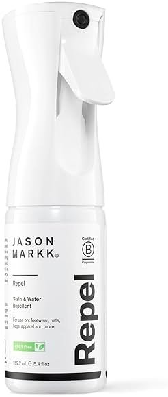 Jason Markk Shoe & Sneaker Protector Repel Spray, Water & Stain Repellent for Shoe and Sneaker Care, Non-Aerosol Footwear Protector Spray, Safe for Leather, Suede, Nubuck, Cotton, Knits, 5.4oz - Product Image