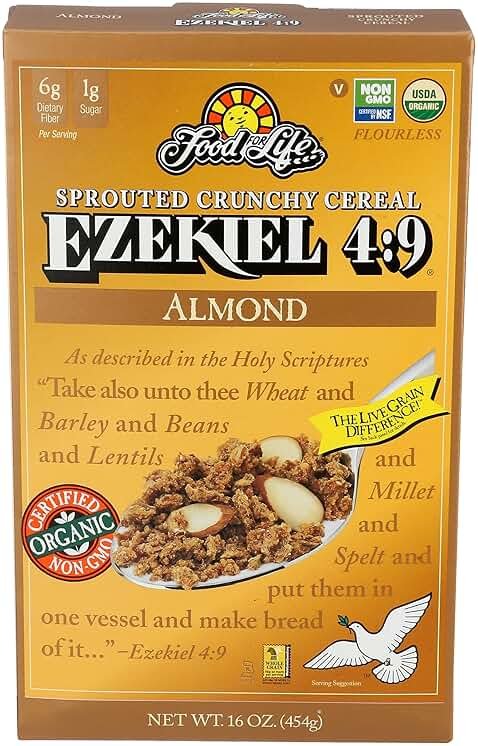 Food for Life Organic Almond Cereal, 16 OZ - Product Image