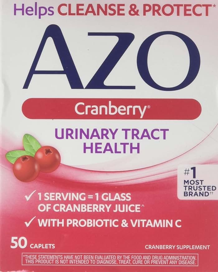 AZO All Natural Concentrated Cranberry Tablets, 50 Count - Product Image
