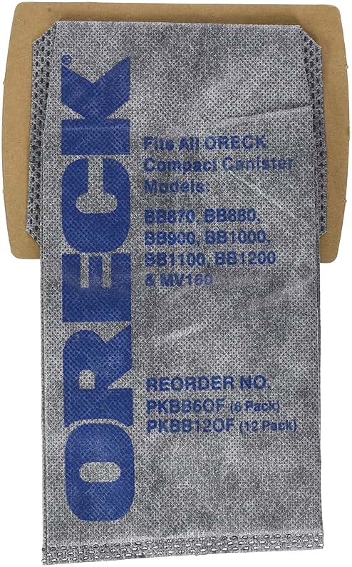 Oreck Buster B Charcoal Bags (Pack of 12) - Product Image