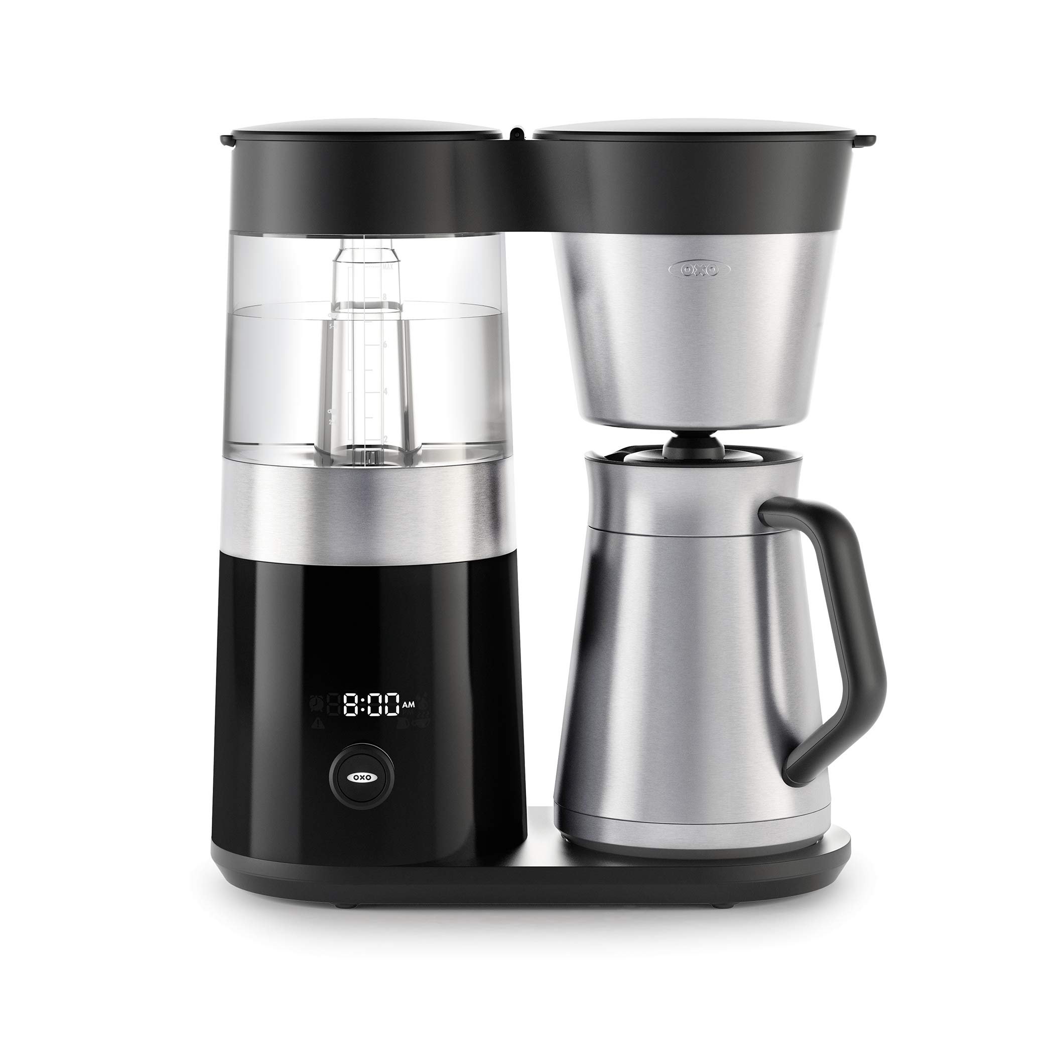 OXO Brew 9-Cup Coffee Maker – Stainless Steel, Programmable Coffee Machine with Single Serve or Full Carafe Options, SCA Certified Home Brewer - Product Image