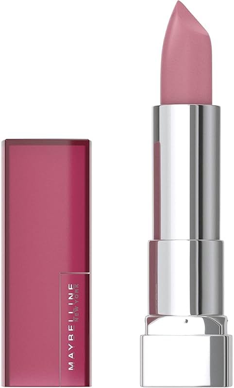 Maybelline Color Sensational Lipstick, Lip Makeup, Matte Finish, Hydrating Lipstick, Nude, Pink, Red, Plum Lip Color, Blushing Pout, 0.15 oz; (Packaging May Vary) - Product Image