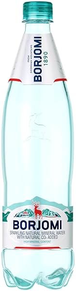 BORJOMI Sparkling Mineral Water with Natural Minerals - Crisp and Bold Taste - PET Bottles - 25.3 oz, Bottled Water 6 Pack - Product Image