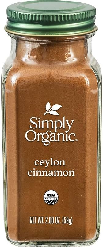 Simply Organic Ceylon Ground Cinnamon, 2.08 Ounce, Non-GMO Organic Cinnamon Powder - Product Image