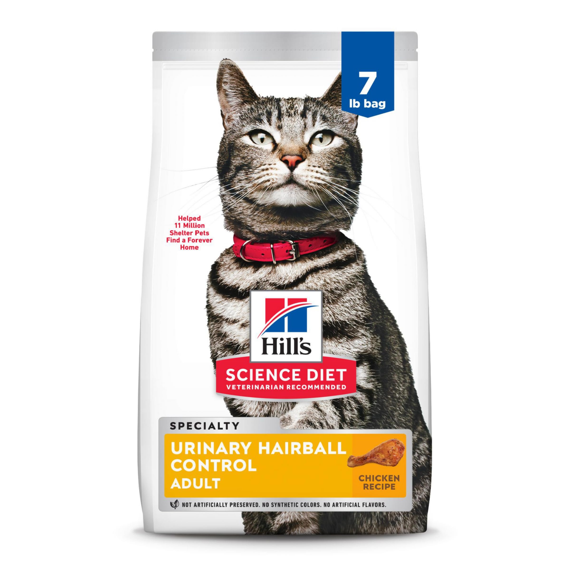 Hill's Science Diet Adult Urinary & Hairball Control Dry Cat Food - Product Image