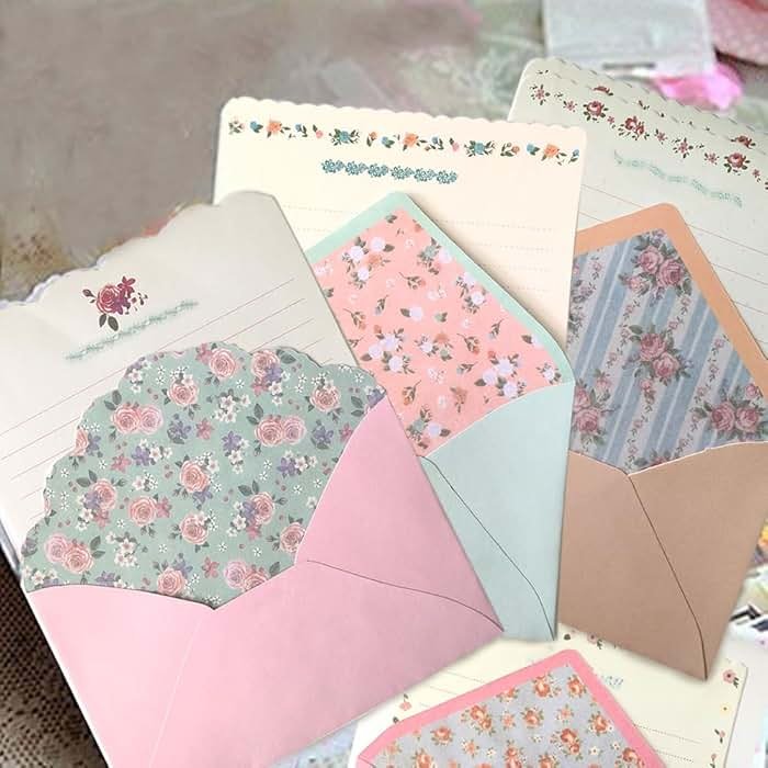 SCStyle 32 Cute Kawaii Lovely Special Design Writing Stationery Paper with 16 Envelope - 32 Letter paper (7.1x5.2 inch) by SCStyle - Product Image