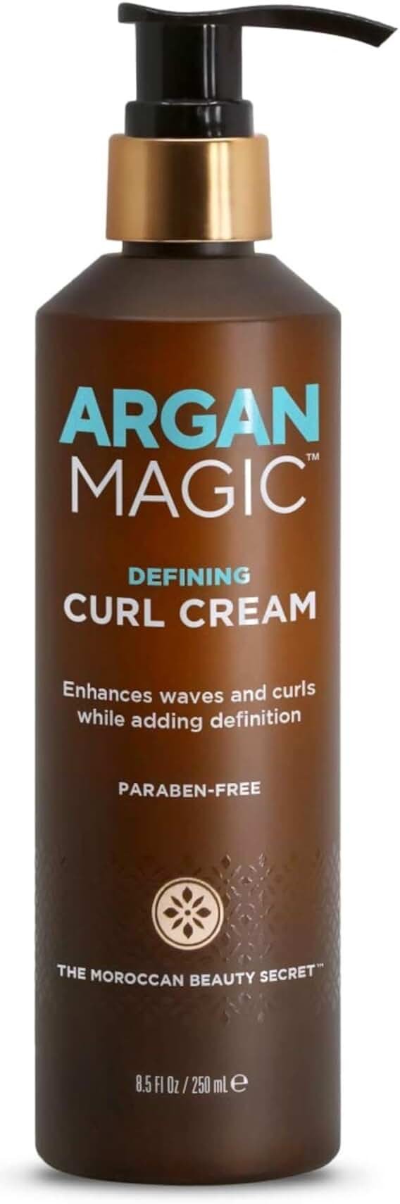 ARGAN MAGIC Defining Curl Cream - Enhances Waves and Curls While Adding Definition | Conditions, Detangles, and Reduces Frizz | Paraben Free (8.5 Ounce / 250 Milliliter) - Product Image