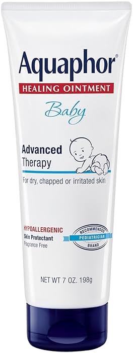 Aquaphor Baby Healing Ointment Advanced Therapy Skin Protectant, Dry Skin and Diaper Rash Ointment, 7 Oz Tube - Product Image