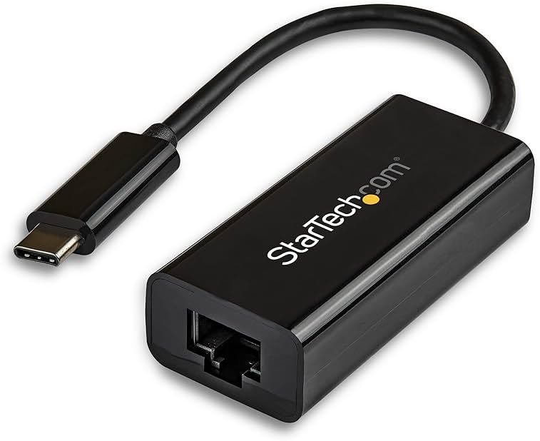 StarTech.com USB-C to Gigabit Ethernet Adapter, Thunderbolt 3 /4 Compatible, RJ45 LAN Network Converter, Windows & Mac - Product Image