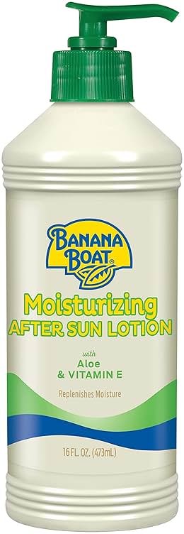Banana Boat Moisturizing After Sun Lotion with Aloe and Vitamin E, 16Fl Oz, After Sun Care, Banana Boat After Sun Lotion, Sunburn Relief, 16Fl Oz - Product Image