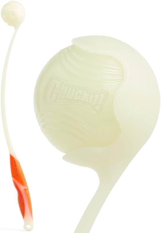 Chuckit! Pro Fetch Toy Dog Ball Launcher For Dogs; Compatible With Any Medium Chuckit! Medium Size 25 Inch + Glow Ball - Product Image