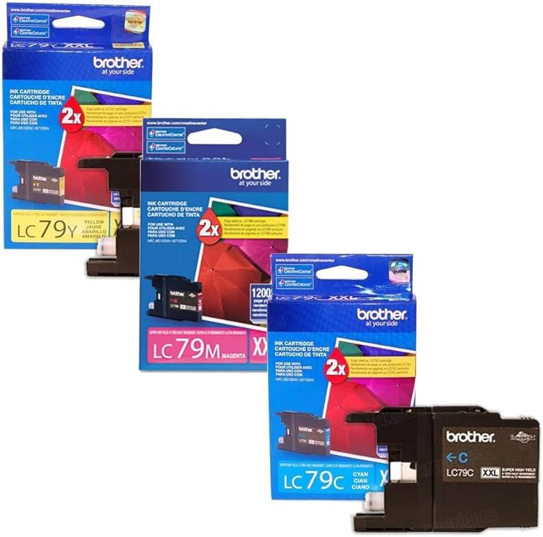Brother LC-79 Super High Yield Ink Cartridge Set Colors Only (CMY) - Product Image
