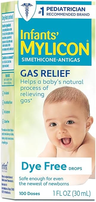MYLICON Infants Gas Relief Drops for Infants and Babies, Dye Free Formula, 1 Fluid Ounce - Product Image