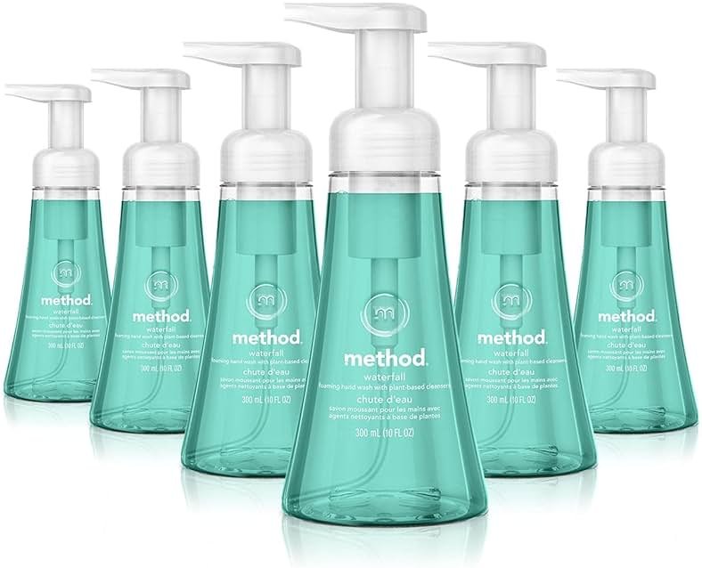 Method Foaming Hand Soap, Waterfall, Paraben and Phthalate Free, 10 fl oz (Pack of 6) - Product Image