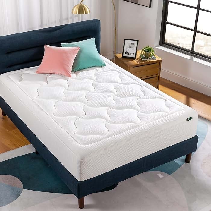 Zinus 12 Inch Cloud Memory Foam Mattress, Queen, Fiberglass Free, Pressure Relieving, Mattress in A Box, CertiPUR-US Certified, White - Product Image