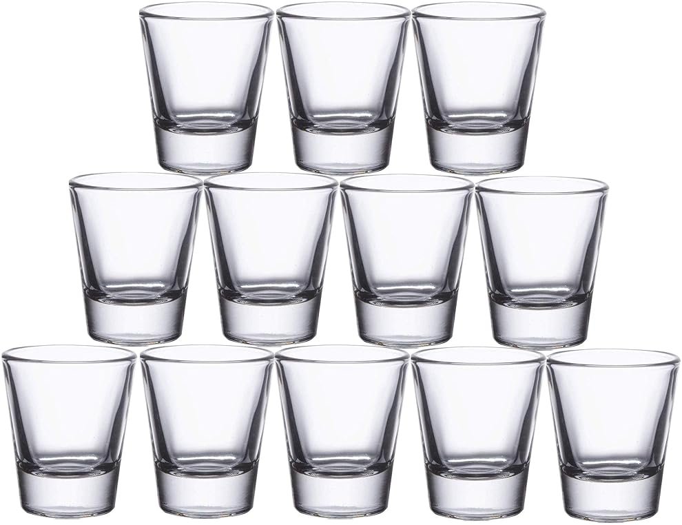 Gmark 1.5-Ounce Heavy Base Shot Glass Set, Whiskey Shot Glass 12-Pack GM2011 - Product Image