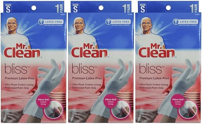 Mr. Clean Bliss Premium Latex-Free Gloves, Small, 3 pairs - Product Image