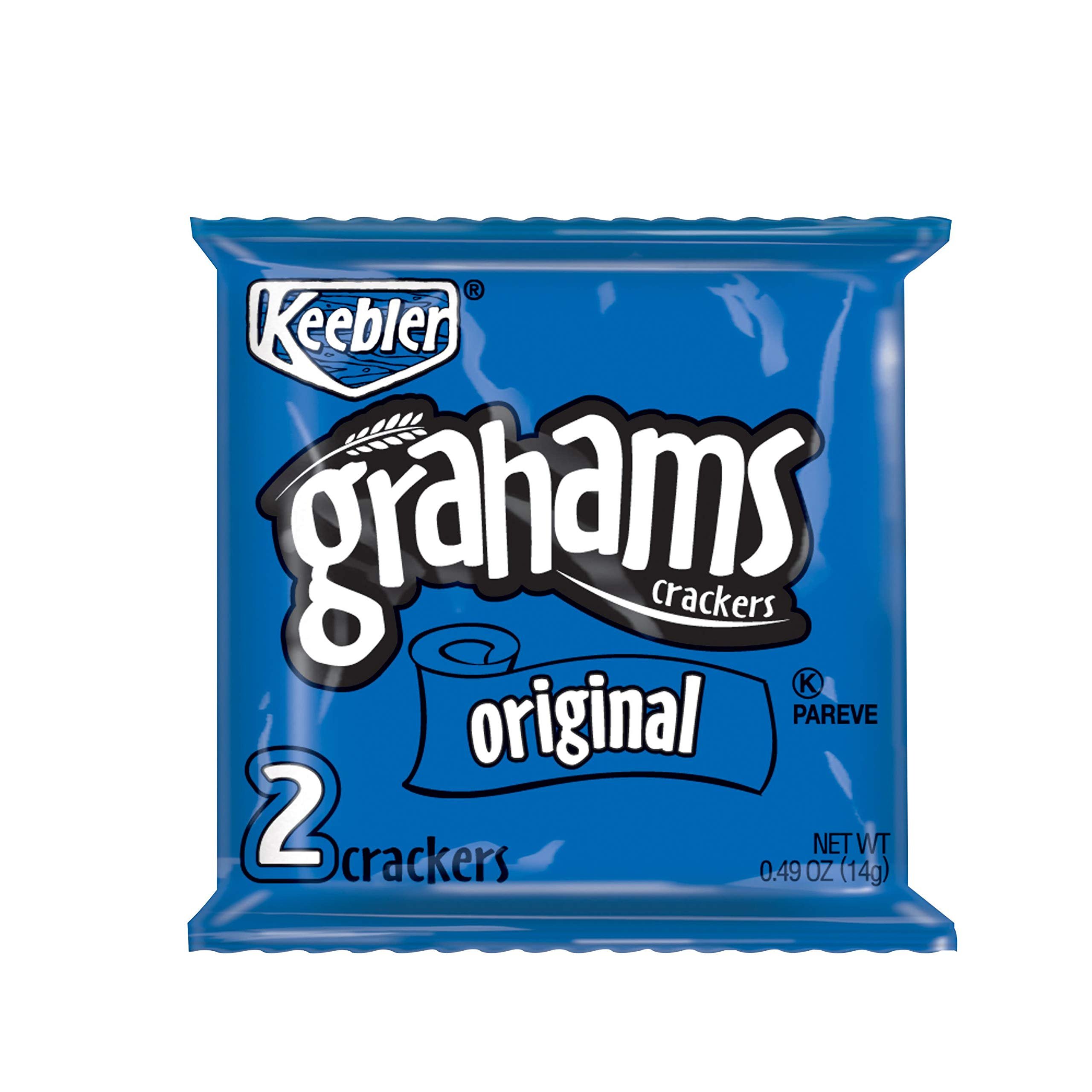 Keebler Grahams Crackers, Original, 0.49 oz Pouch(Pack of 200) - Product Image