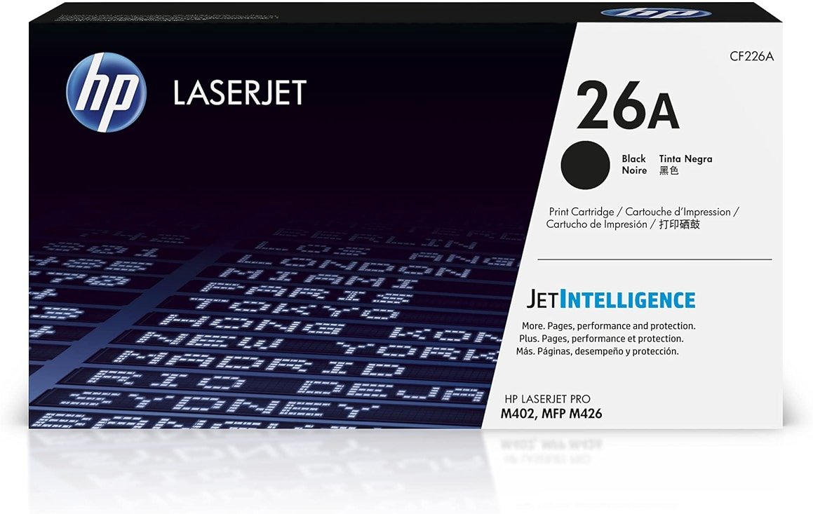 HP 26A Black Toner Cartridge Printers | Works with LaserJet Pro M402 Series; LaserJet Pro MFP M426 Series | CF226A - Product Image