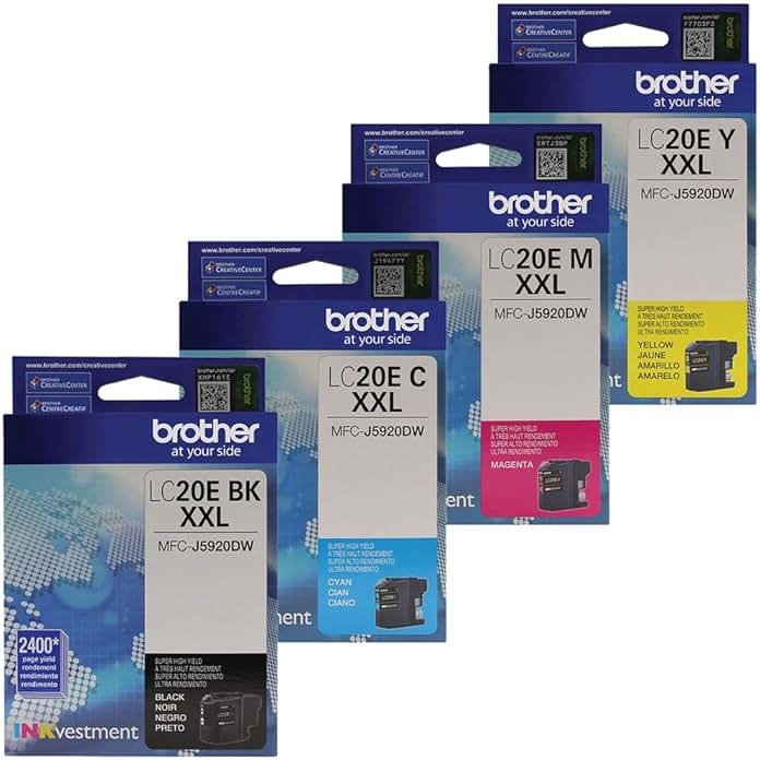 Brother LC20E Super High Yield Ink Cartridge Set - Product Image