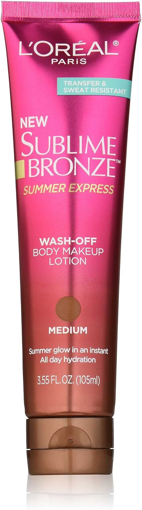 L'Oréal Paris Sublime Bronze Summer Express Body Makeup Lotion, Medium, 3.55 fl. oz. - Product Image