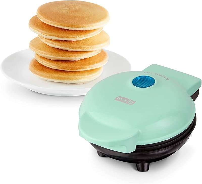 Dash Mini Maker Griddle - Compact Griddle for Creative Homemade Treats - Nonstick Surface, Quick Heat-Up System & Space-Saving Design - Aqua - Product Image