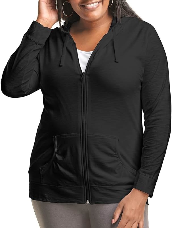Just My Size Women's Full Zip Jersey Hoodie - Product Image