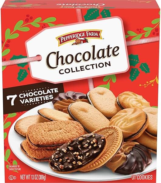 Pepperidge Farm Chocolate Collection, 7 Cookie Varieties, 13-oz Box - Product Image