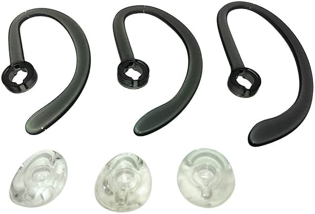 Plantronics Ear Buds, Spare Kit Earloops Buds WH500 CS540 W440 Savi W740 Headsets - 3 Ear Loops and 3 Ear Tips (Spare Kit 2 Pack) - Product Image