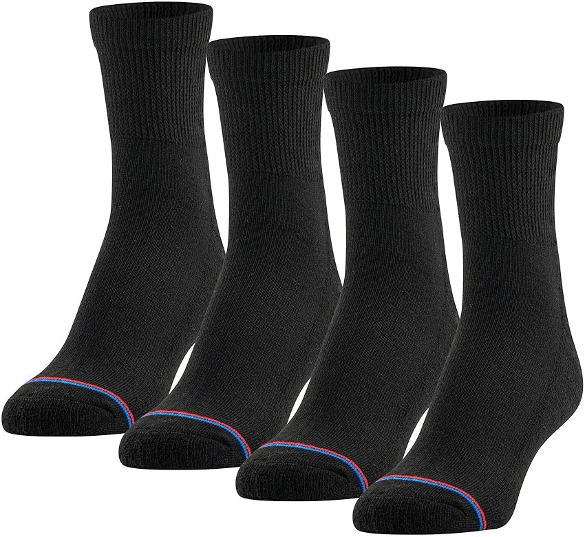 MediPeds Men's Quarter Socks With Non-Binding Top (Multipairs) - Product Image