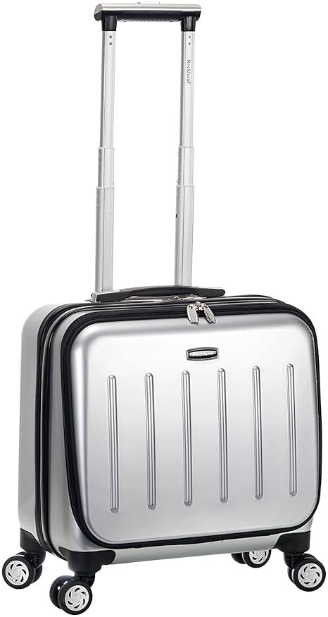 Rockland Revolution Hardside Rolling Computer Case, Carry-On, Silver - Product Image