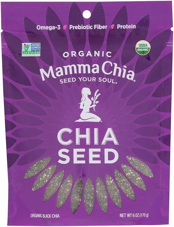 Mamma Chia Organic Seeds, Black, 6 Ounce - Product Image