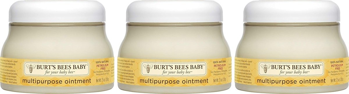 Burt's Bees Baby 100% Natural Origin Multipurpose Healing Ointment, Face & Body Baby Ointment 7.5 Ounce Tub - Pack of 3 - Product Image