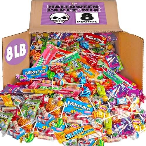 Candy Bulk - 8 Pound Candy Mix - Big Bulk Candies for Pinatas, Gifting, Birthdays, Offices, Gift - Product Image