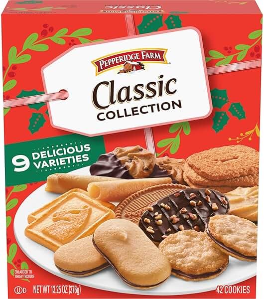 Pepperidge Farm Cookies Classic Collection, 9 Cookie Varieties, 13.25 Oz. Box - Product Image