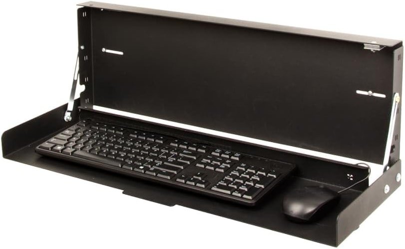 RackSolutions Folding Wall Mount for Full Size Keyboard – Space Saving Design to Maximize Workspace Efficiency - Product Image