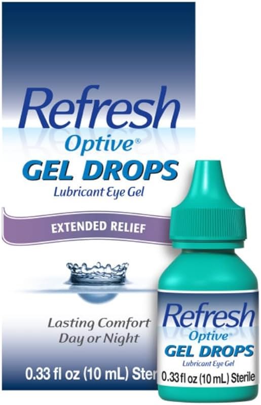 Refresh Optive Gel Drops Lubricant Eye Gel For Dry Eyes, 0.33 Oz Sterile - Product Image