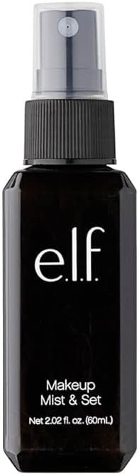 e.l.f. Makeup Mist & Set - Small, Lightweight, Long Lasting, All-Day Wear, Revitalizes, Refreshes, Hydrates, Soothes, Infused with Aloe, Green Tea and Cucumber, 2.02 Fl Oz - Product Image