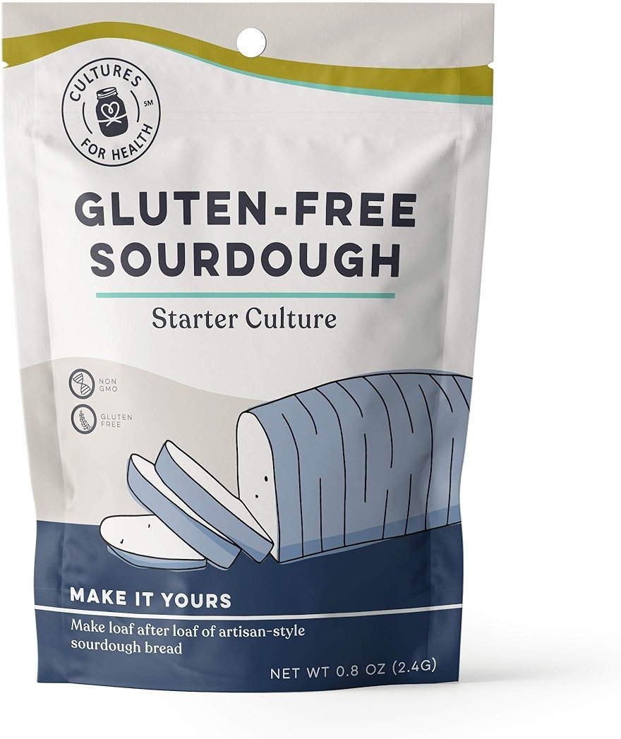 Cultures for Health Gluten Free Sourdough Starter | Heirloom Dehydrated Culture for Baking Gluten Free Bread | DIY Pasta, Pizza Dough, Pie Crust, & More | Non-GMO Prebiotic Sourdough Bread - Product Image