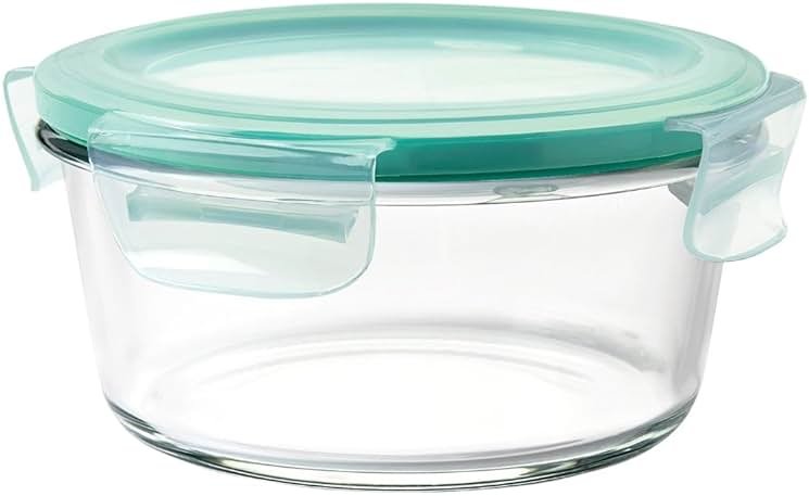 OXO Good Grips 4 Cup Smart Seal Leakproof Glass Round Airtight Food Storage Container - Product Image